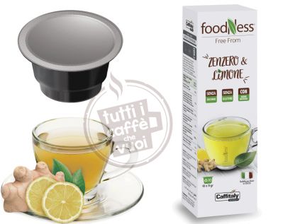 Capsule foodness tisana zenzero e limone caffitaly