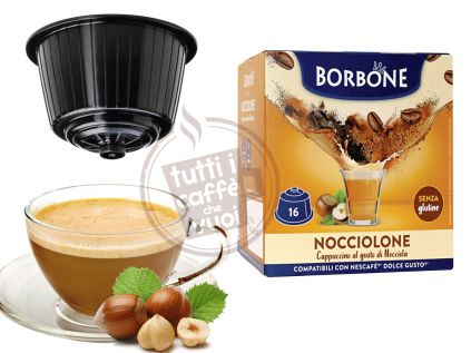 16 Capsule caffè BORBONE CIOCCOLATO compatibili Dolce Gusto