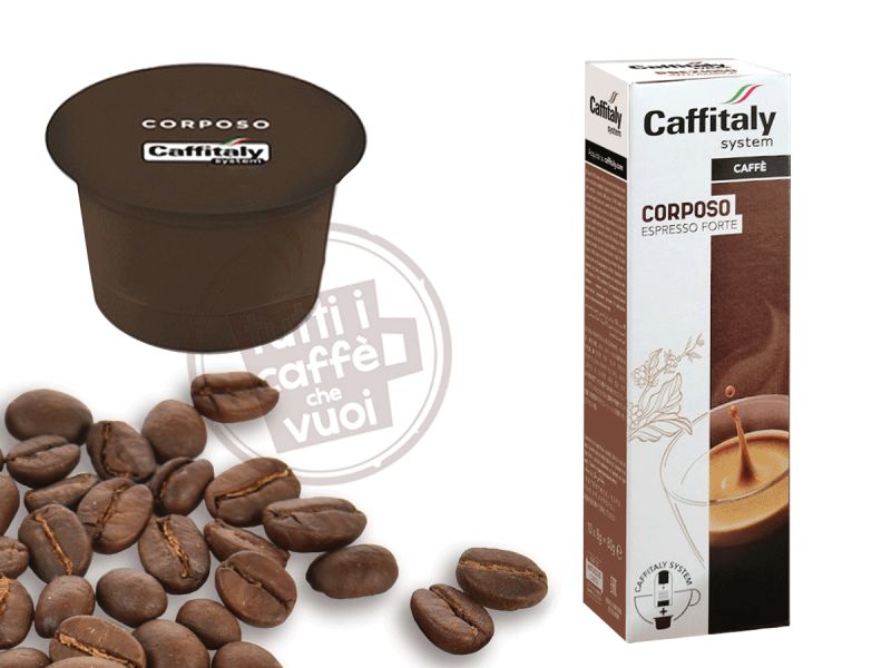 48 Capsule Caffè Corposo Caffitaly System Espresso Forte