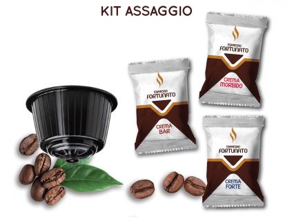 Kit assaggio 48 capsule espresso fortunato compatibili dolce gusto