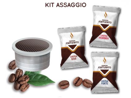 Kit assaggio 30 capsule espresso fortunato compatibili lavazza espresso point