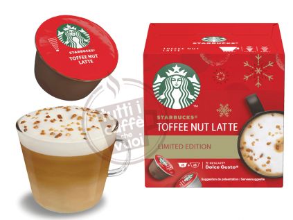 Capsule starbucks caffe toffee nut latte limited editio  dolce gusto